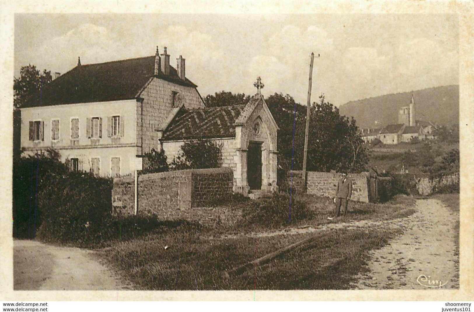 CPA Maynal Augea-Ecole Libre-Chapelle St Roch Et L'église   L2062 - Sonstige & Ohne Zuordnung