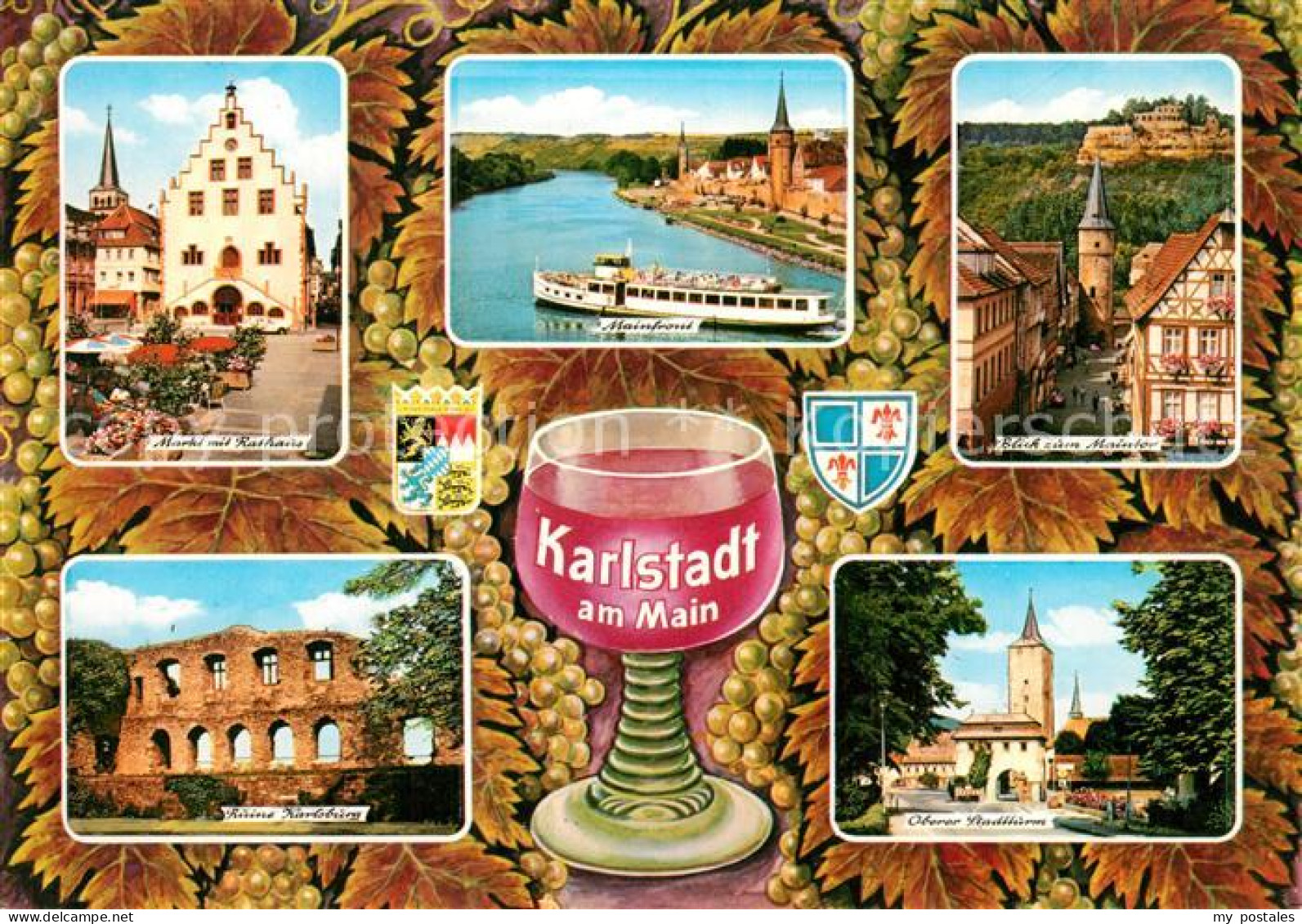 73270690 Karlstadt Main Markt Rathaus Maintor Stadtturm Karlstadt Main - Karlstadt