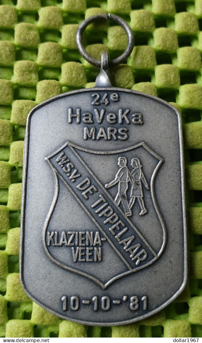 Medaile   :  24e. HaVeKa Mars W.S.V. De Tippelaar Klazienaveen 10-10-1981 -  Original Foto  !!  Medallion  Dutch - Sonstige & Ohne Zuordnung