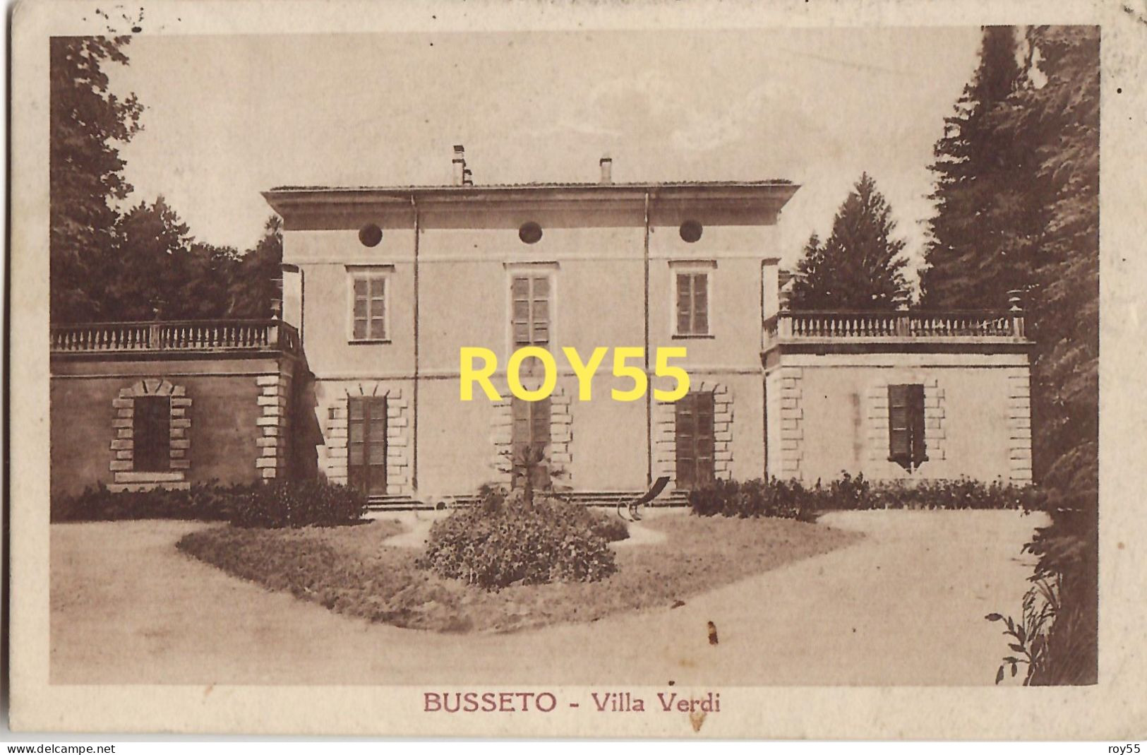 Emilia Romagna-parma-busseto Villa Verdi Veduta Villa Anni 20 (f.piccolo/v.retro) - Sonstige & Ohne Zuordnung