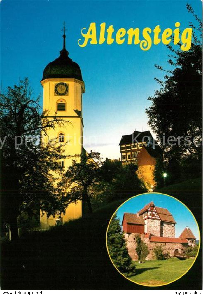 73270518 Altensteig Schwarzwald Kirche Schloss Altensteig Schwarzwald - Altensteig