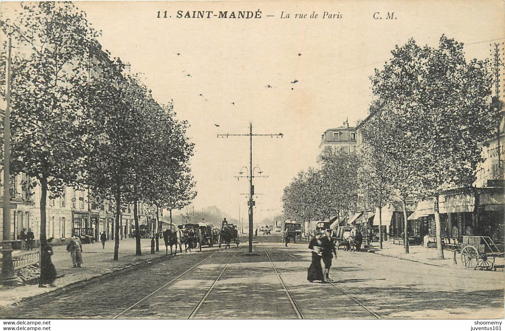 CPA Saint Mandé-La Rue De Paris     L1236 - Saint Mande