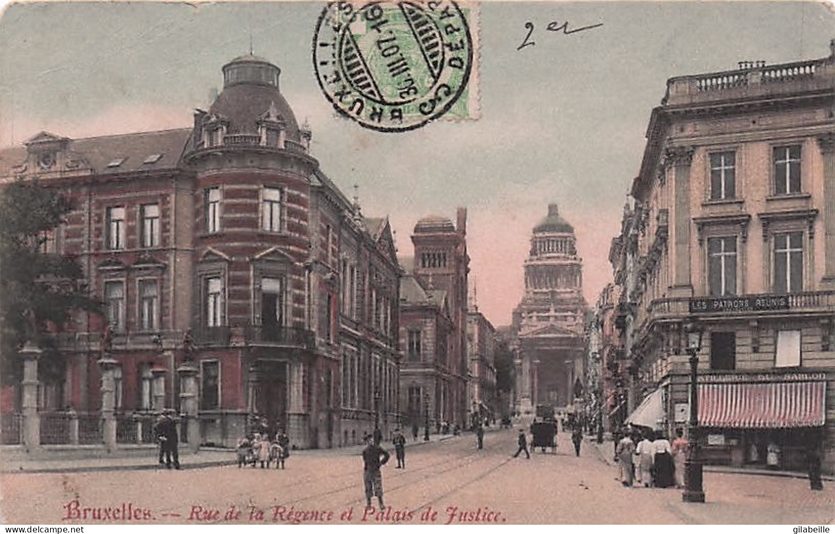 BRUXELLES -  Rue De La Regence Et Palais De Justice - Sonstige & Ohne Zuordnung