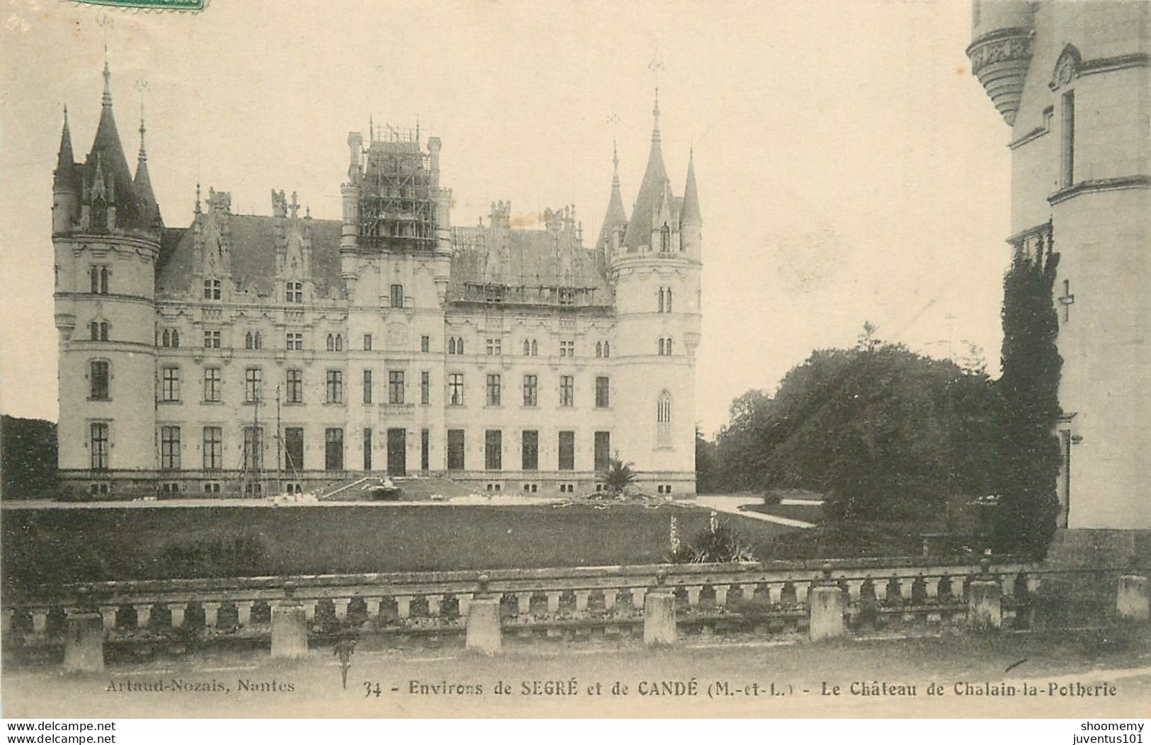 CPA Environs De Segré-Candé-Challain-Chalain La Potherie-Le Château-Timbre     L1466 - Segre