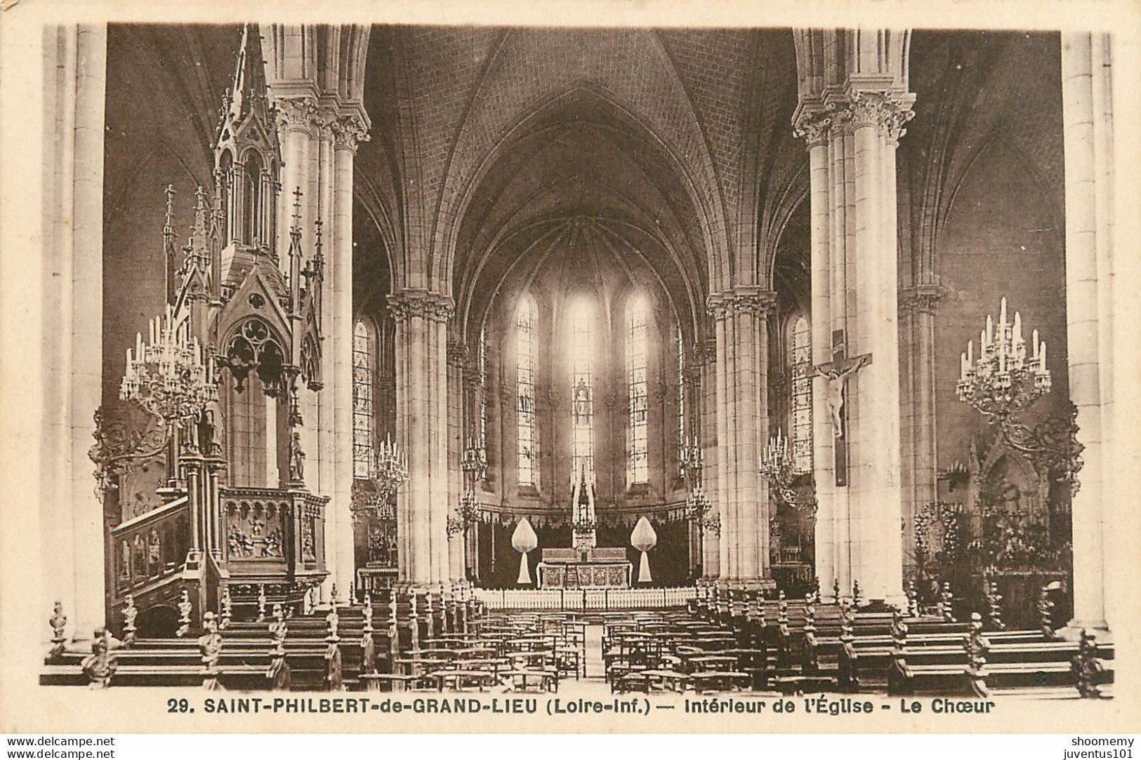 CPA St-Saint Philbert De Grand Lieu-Intérieur De L'église      L1610 - Saint-Philbert-de-Grand-Lieu