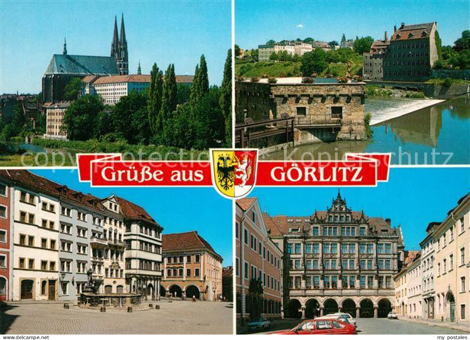 73270434 Goerlitz Sachsen Kirche Neisse Wehr Marktplatz Brunnen Rathaus Goerlitz - Görlitz