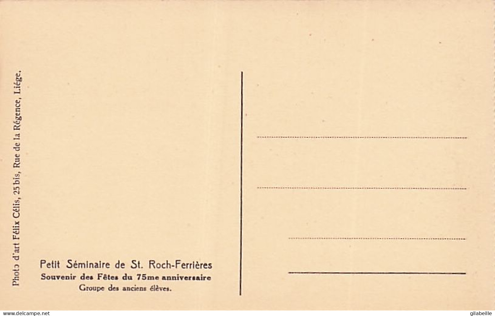 FERRIERES  - petit séminaire de Saint Roch- Ferrieres - lot 21 cartes  - souvenir fetes du 75 eme anniversaire