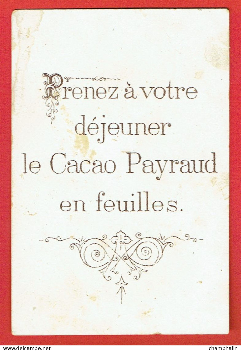 Chromos - Chocolat Payraud - Sans Légende - Paysage Au Bord D'une Rivière - Sonstige & Ohne Zuordnung