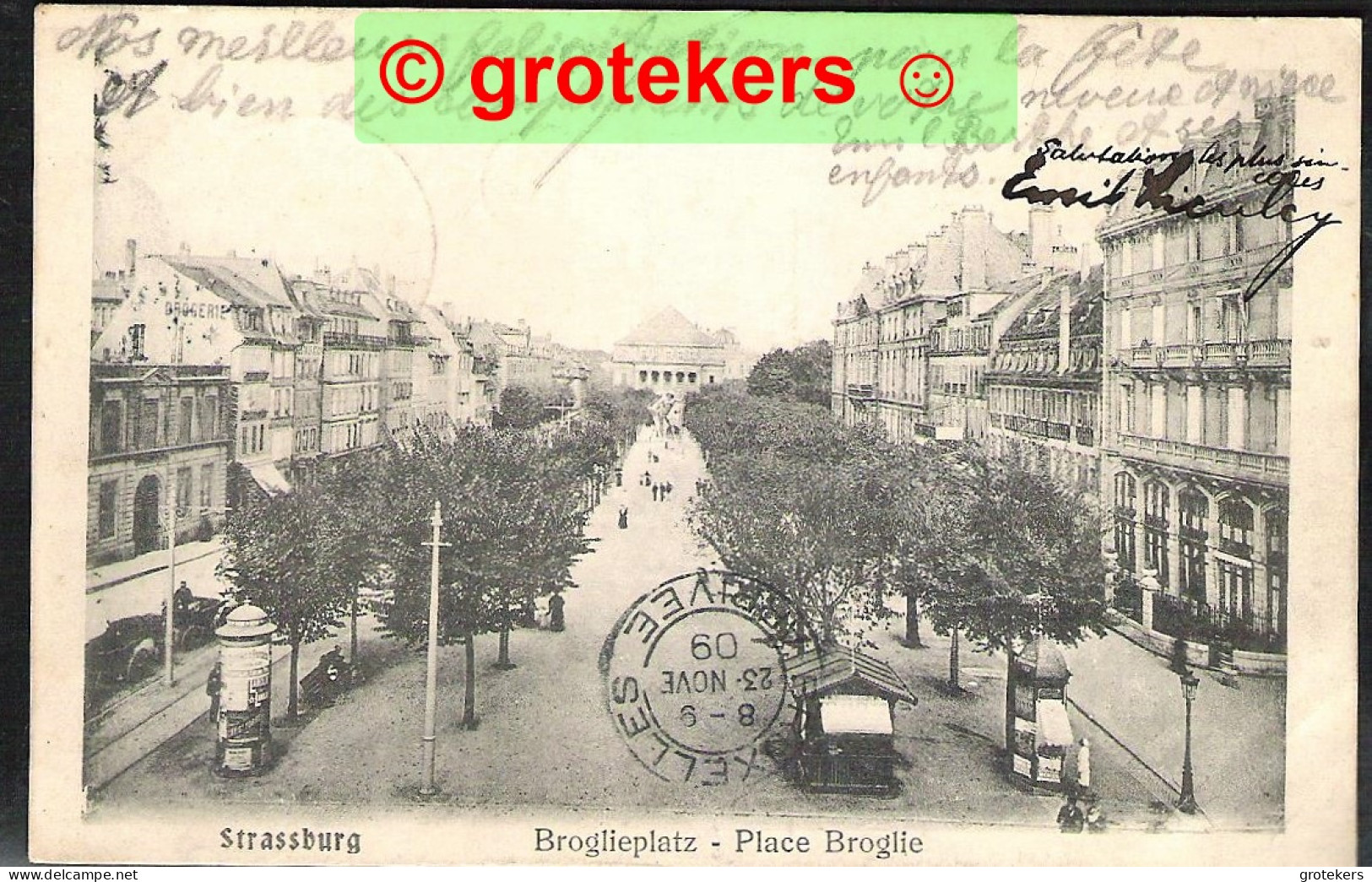 STRASSBURG Broglieplatz 1909 - Elsass