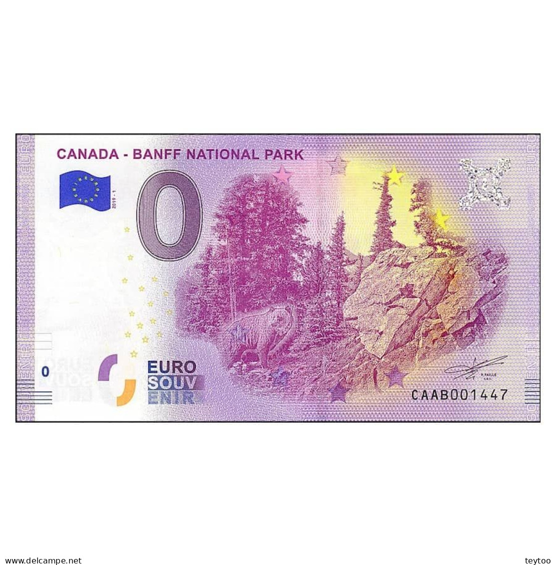 C2649# 0€. Canadá. Parque Nacional Banff (SC) - Ficción & Especímenes