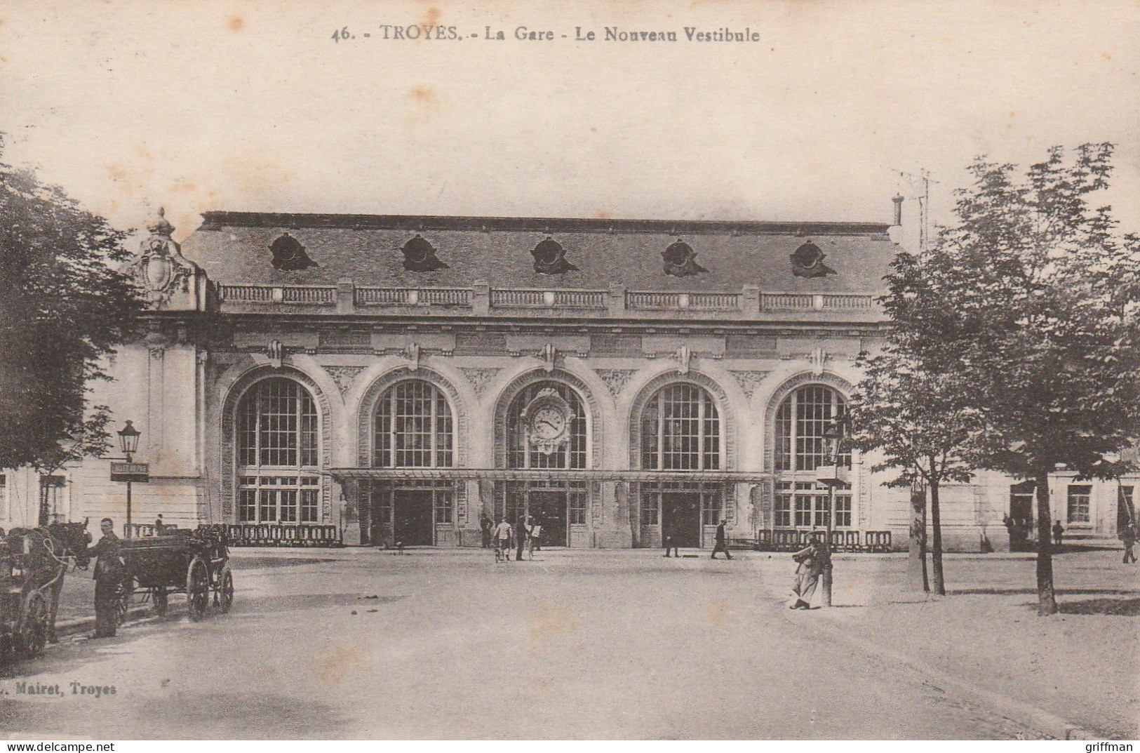 TROYES LA GARE LE NOUVEAU VESTIBULE 1918 TBE - Troyes