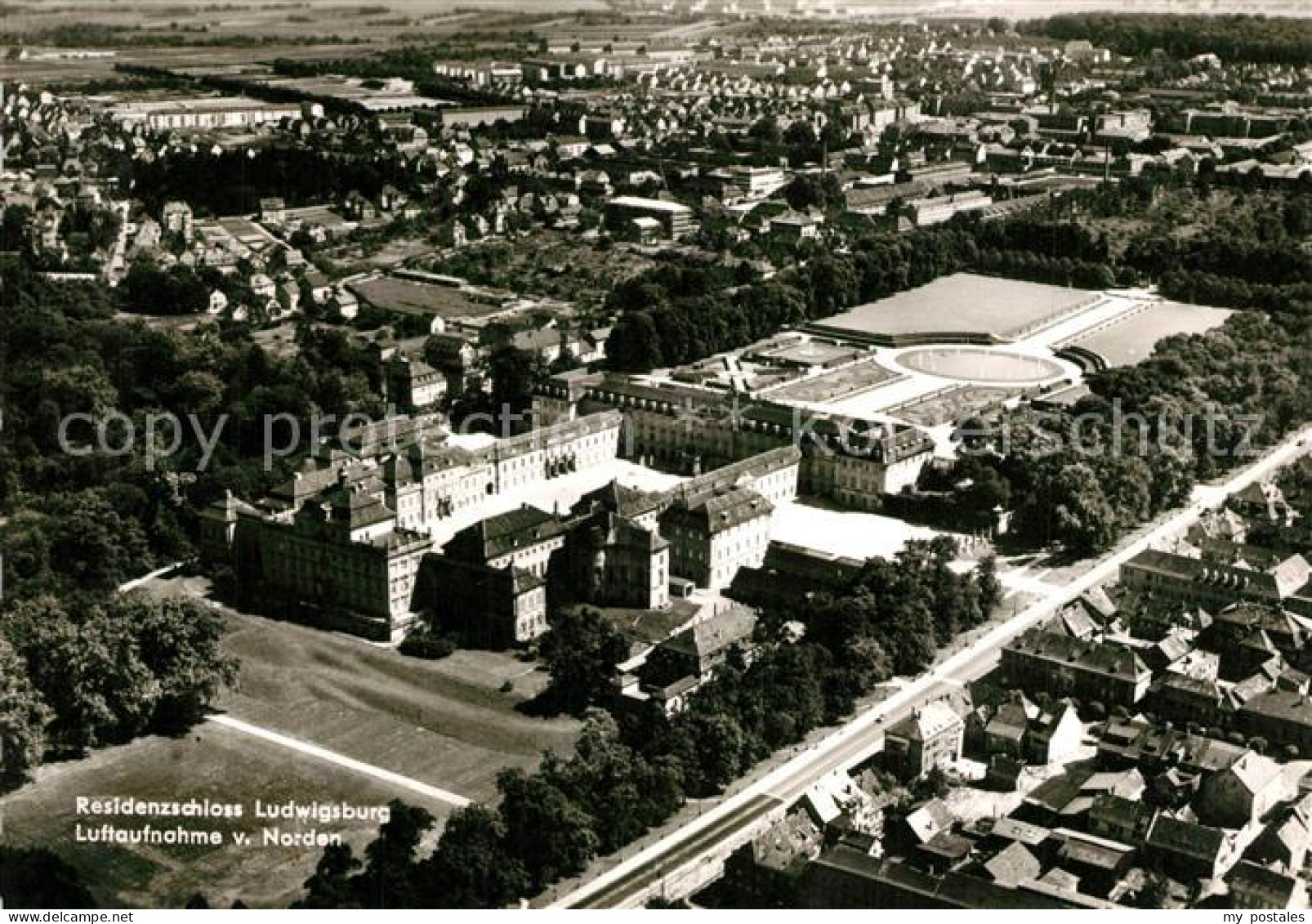 73270271 Ludwigsburg Wuerttemberg Residenzschloss Fliegeraufnahme Ludwigsburg Wu - Ludwigsburg