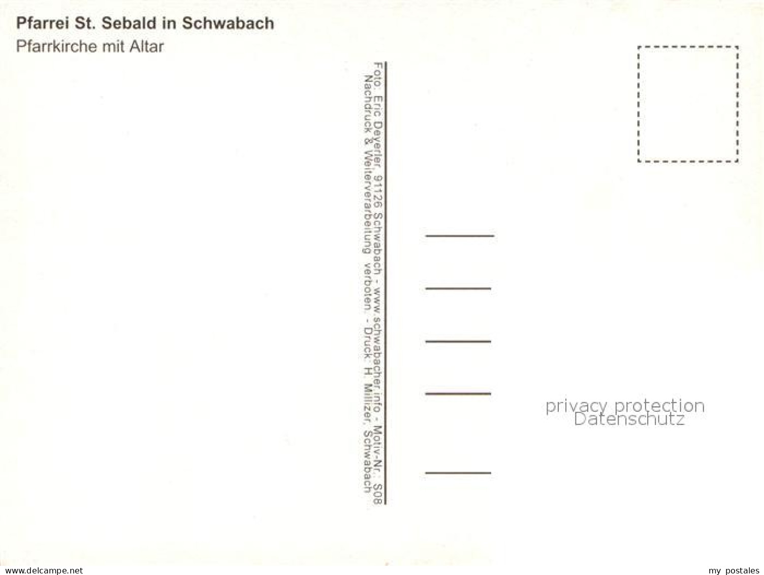 73269658 Schwalbach Bad Pfarrei St Sebald Pfarrkirche Mit Altar Schwalbach Bad - Bad Schwalbach