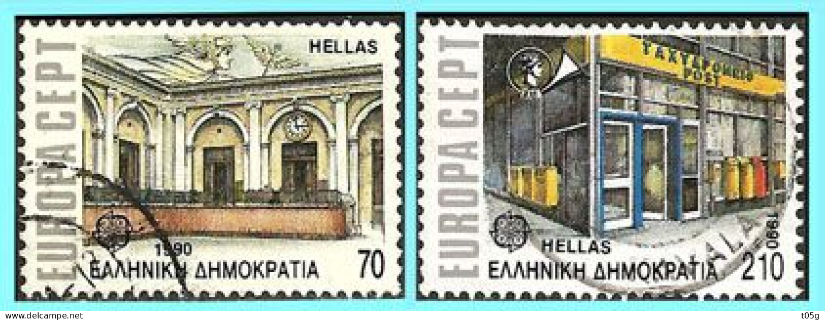 GREECE- GRECE -HELLAS - Europa CEPT 1990:  Compl Set Used - Gebraucht