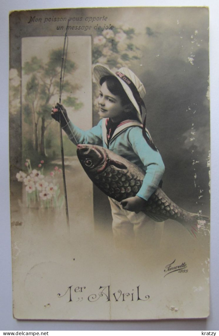 FÊTES - VOEUX - Ier Avril - 1920 - 1° Aprile (pesce Di Aprile)