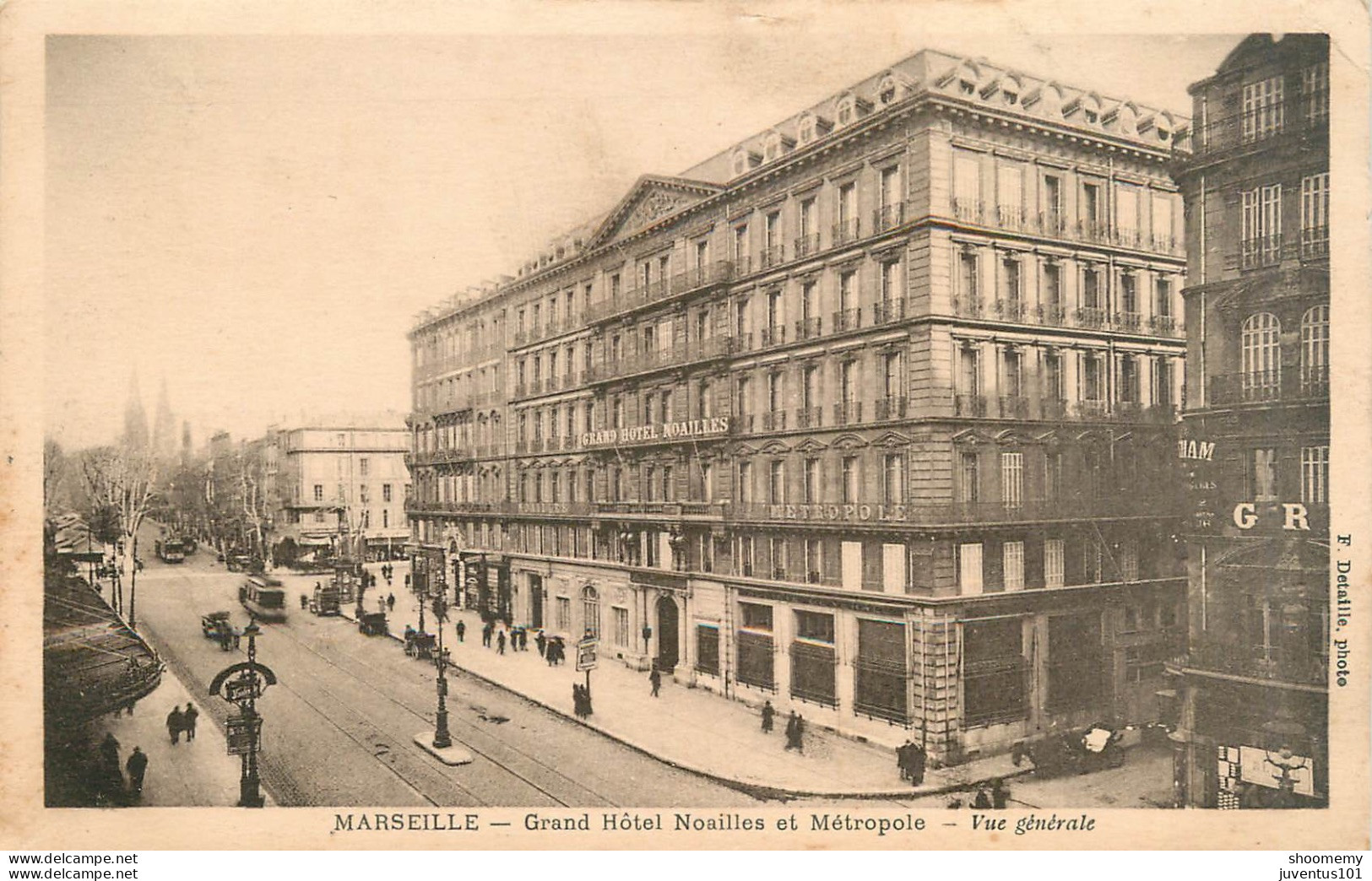 CPA Marseille-Grand Hotel Noailles Et Métropole-Vue Générale     L2328 - Canebière, Centro