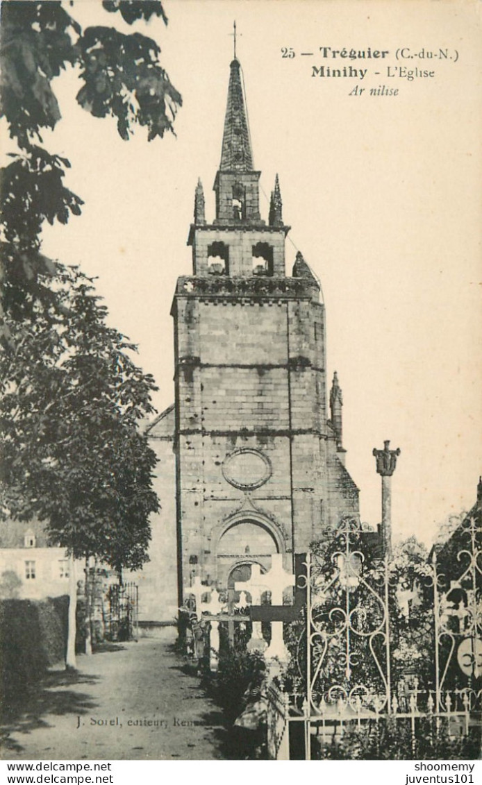 CPA Tréguier-L'église De Minihy-25     L2331 - Tréguier