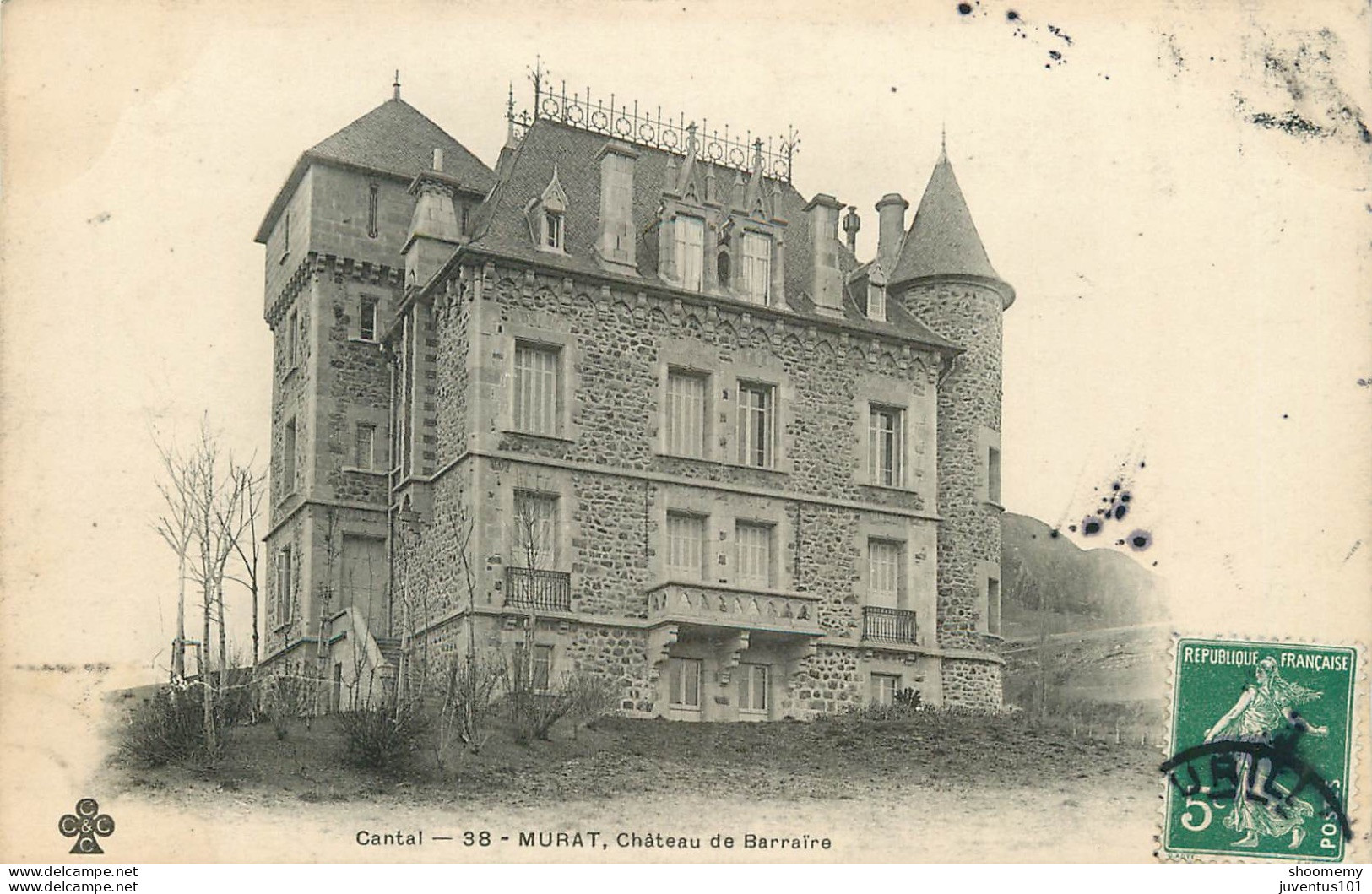 CPA Murat-Château De Barraïre-38-Timbre     L2328 - Murat
