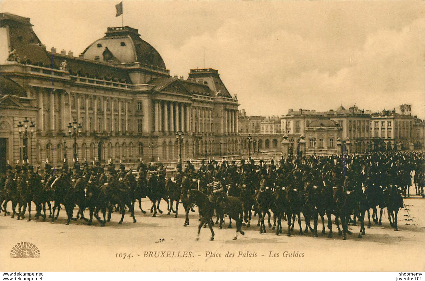 CPA Bruxelles-Place Des Palais-Les Guides-1074      L2212 - Monuments