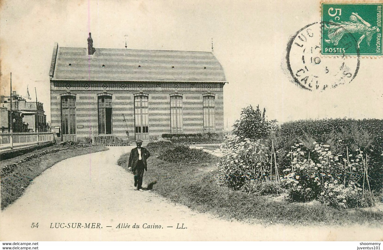 CPA Luc Sur Mer-Allée Du Casino-54-Timbre    L1703 - Luc Sur Mer