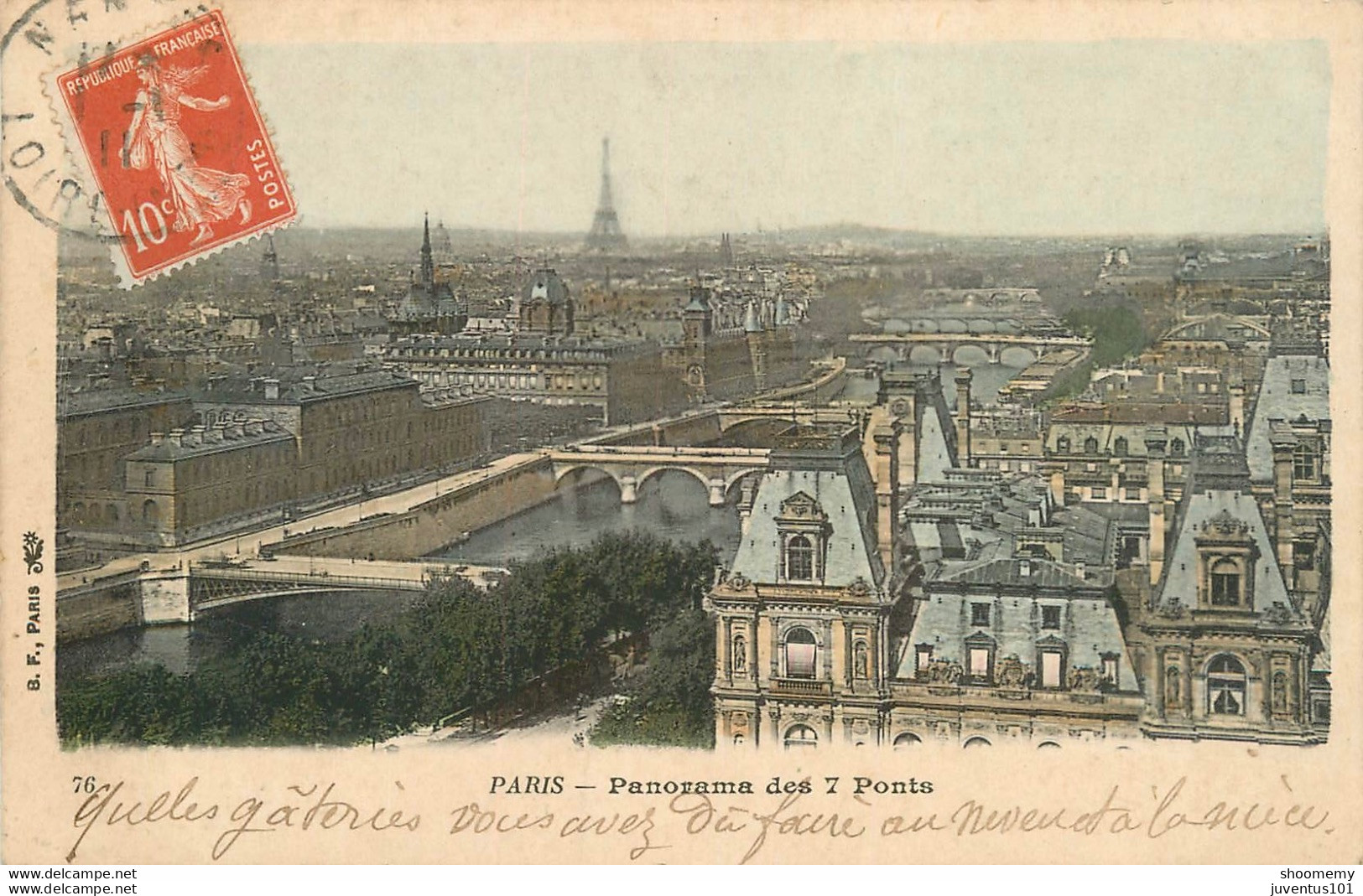 CPA Paris-Panorama Des 7 Ponts-Timbre    L1797 - Puentes