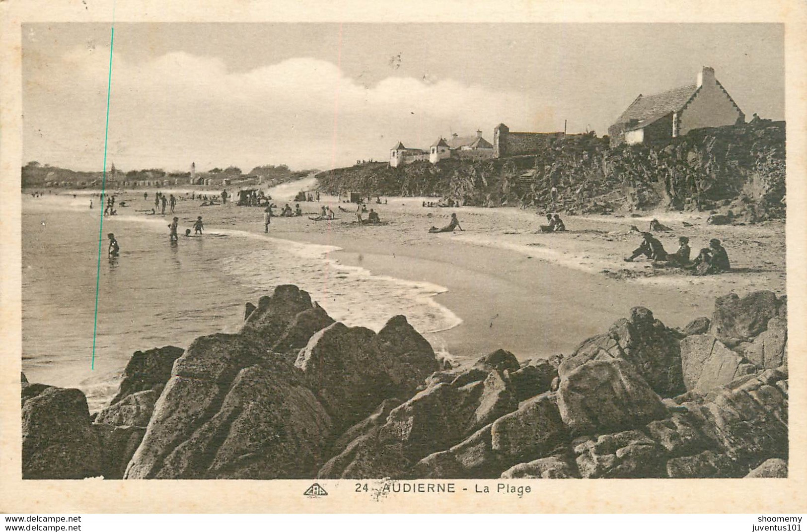 CPA Audierne-La Plage-24-Timbre    L1797 - Audierne