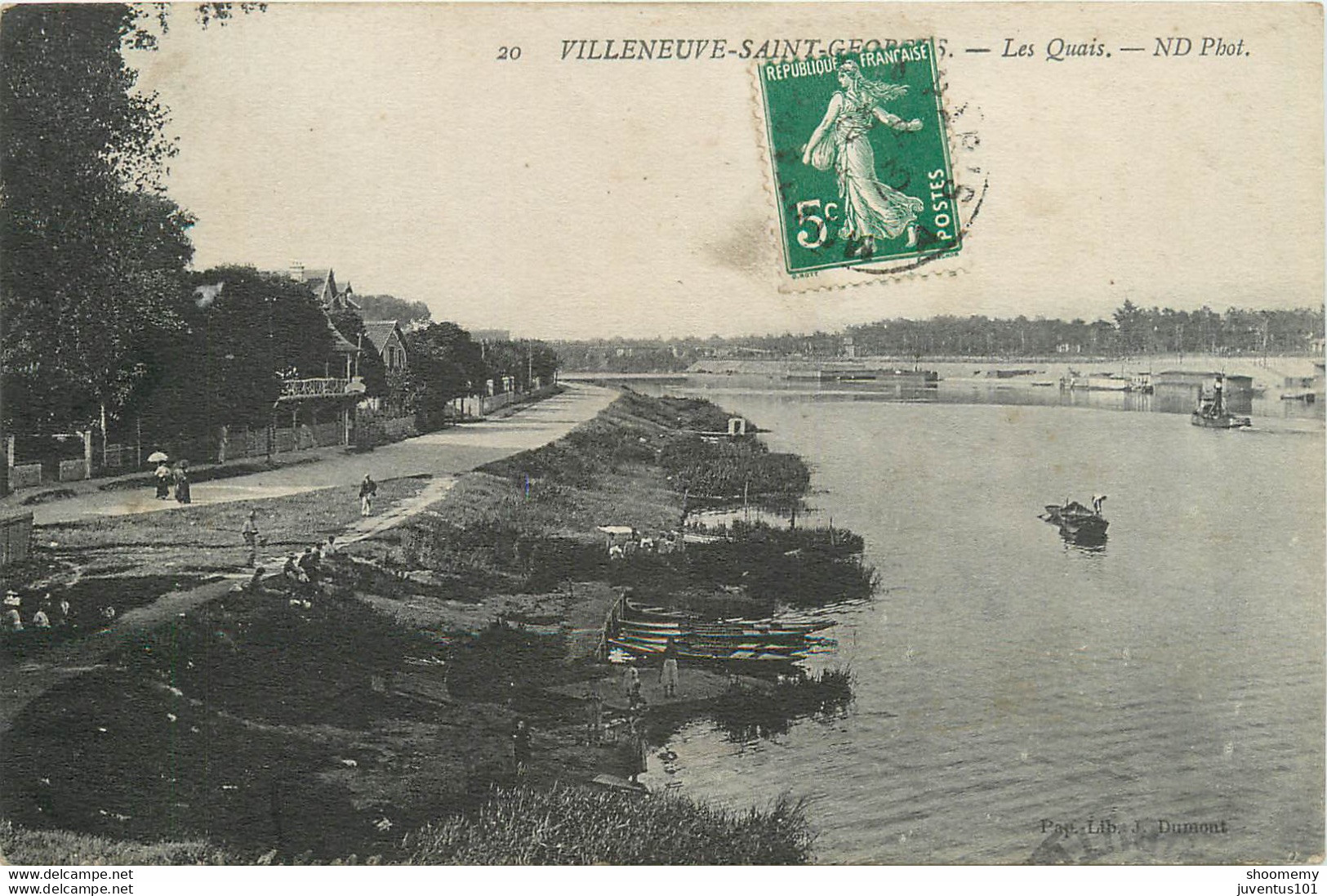 CPA Villeneuve Saint Georges-Les Quais-Timbre        L1234 - Villeneuve Saint Georges