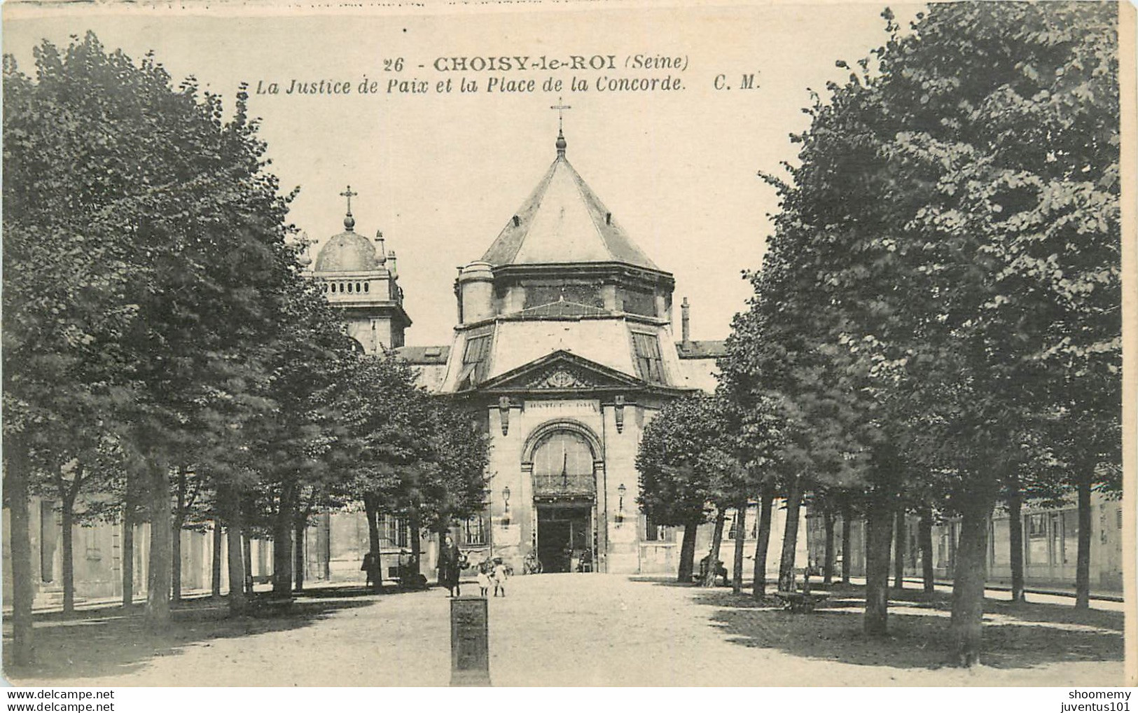 CPA Choisy Le Roi-La Justice De Paix Et La Place De La Concorde       L1234 - Choisy Le Roi