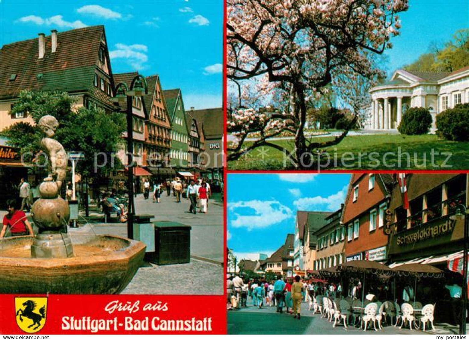 73269563 Bad Cannstatt Brunnen Kurhaus Fussgaengerzone Bad Cannstatt - Stuttgart