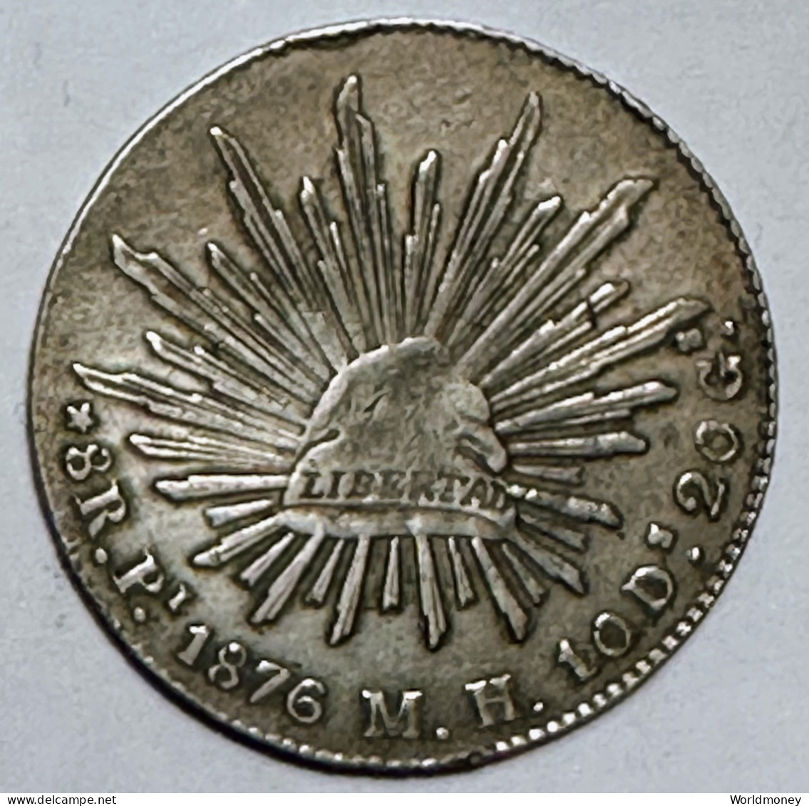 Mexico 8 Real 1876 PI MH (Silver) - Mexiko