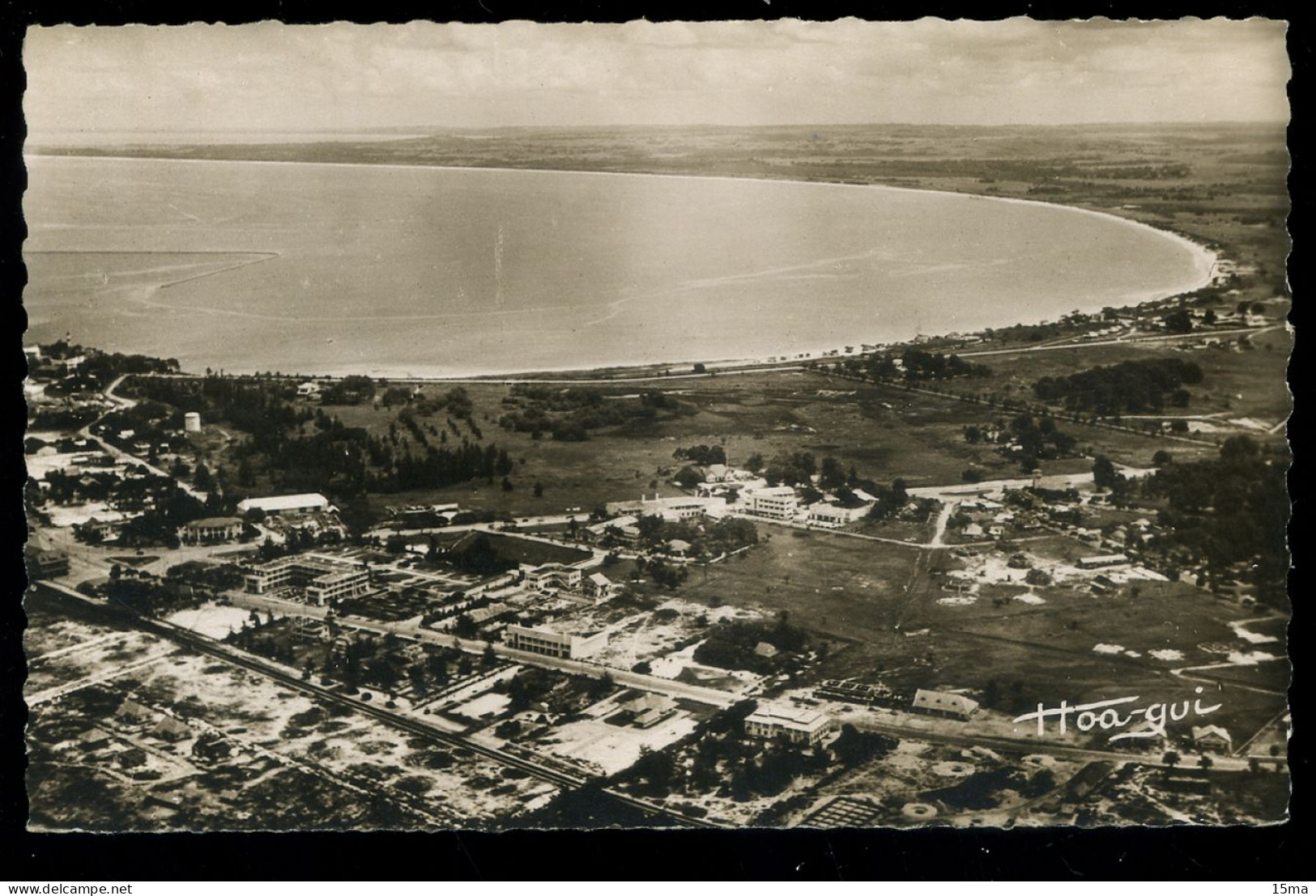 Congo Brazzaville Pointe Noire 1952 Vue Aérienne Au Message - Pointe-Noire