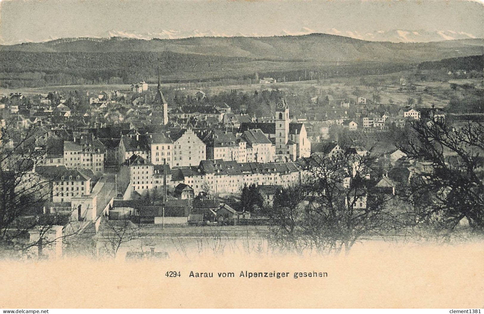 Aarau Vom Alpenzeiger Gesehen - Aarau