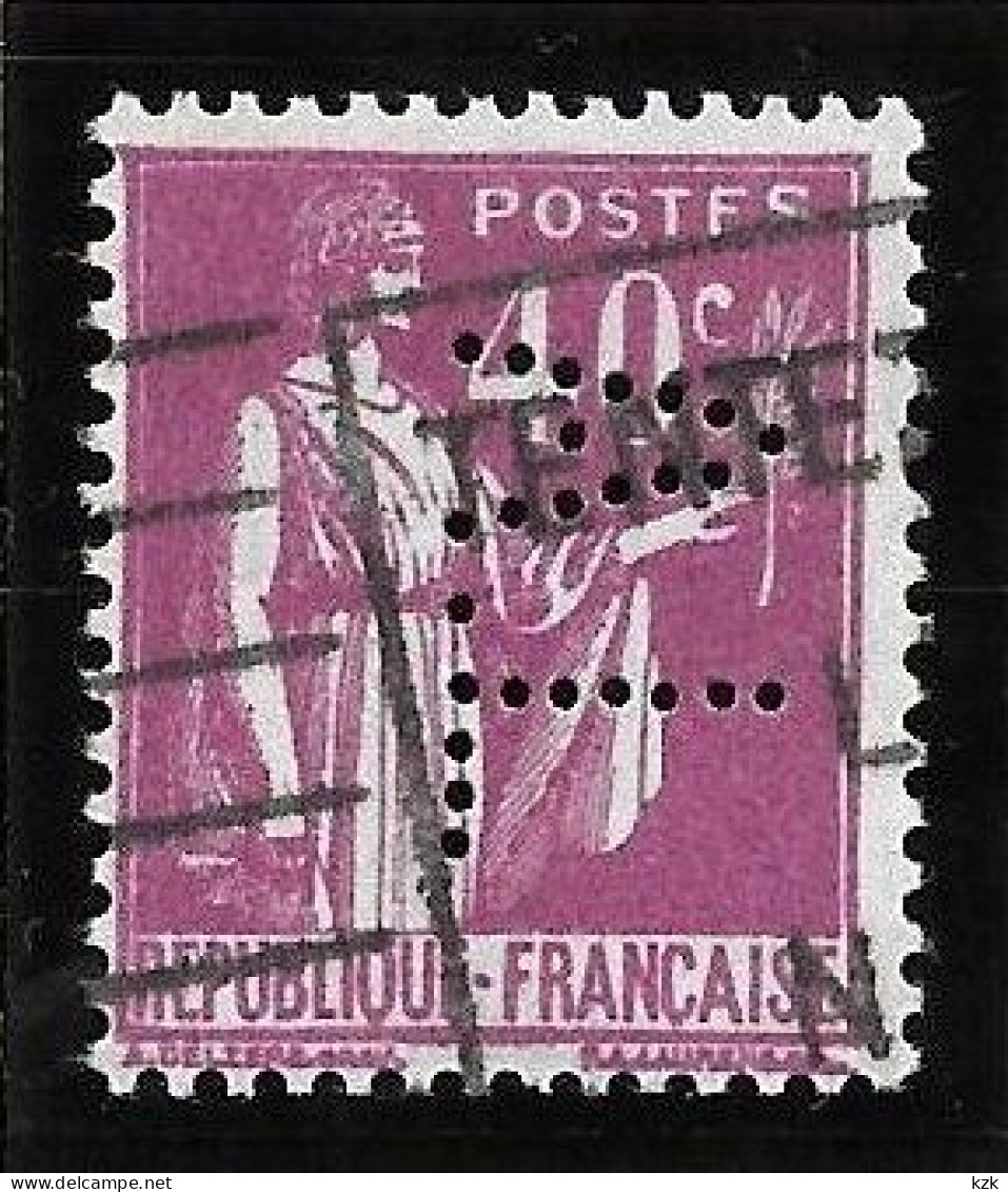 1 04	04	09	N°	281	Perforé	-	AL 125 - Used Stamps