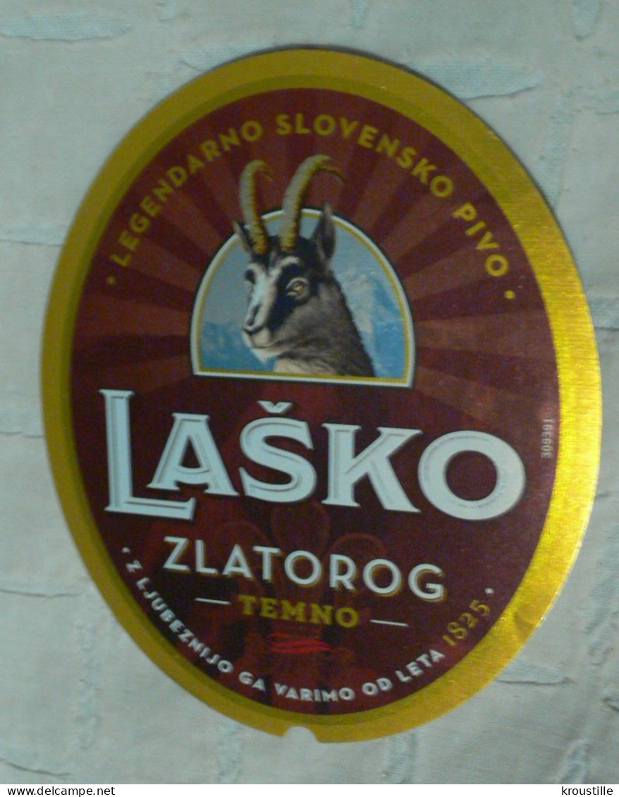 ETIQUETTE LASKO ZLATOROG - CHAMOIS (SLOVENIE) : ETIQUETTE BIERE NEUVE - Bière