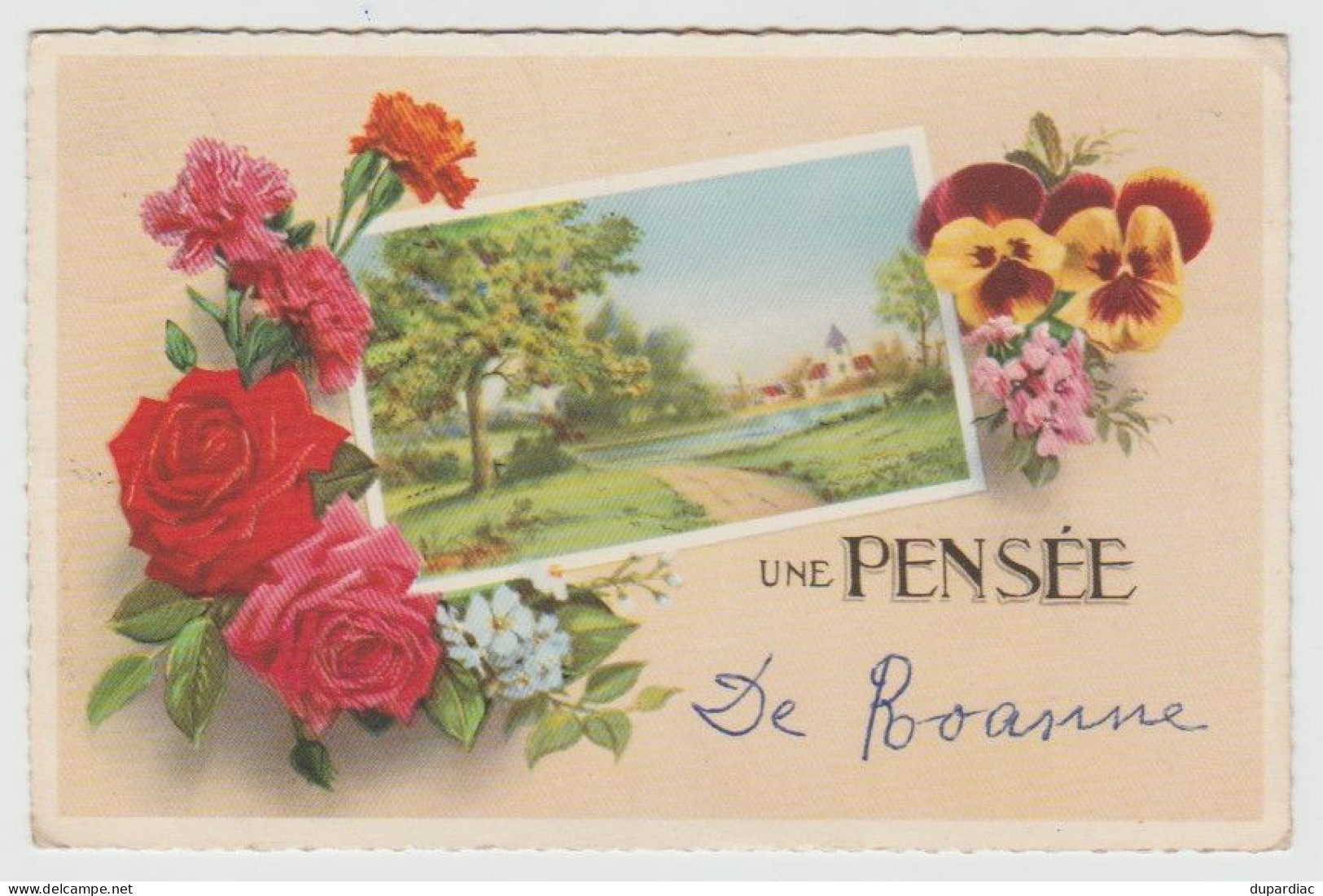 42 - Loire / Une Pensée De ROANNE. - Roanne