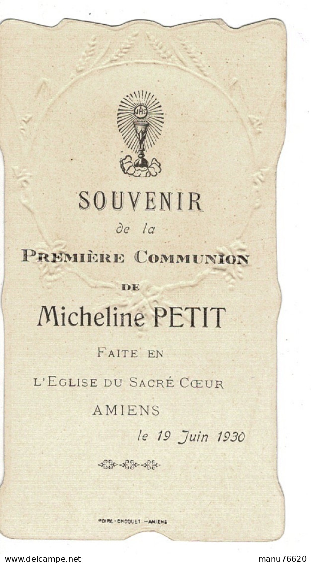 IMAGE RELIGIEUSE - CANIVET : Micheline P...? Amiens - Somme - France . - Religion & Esotérisme