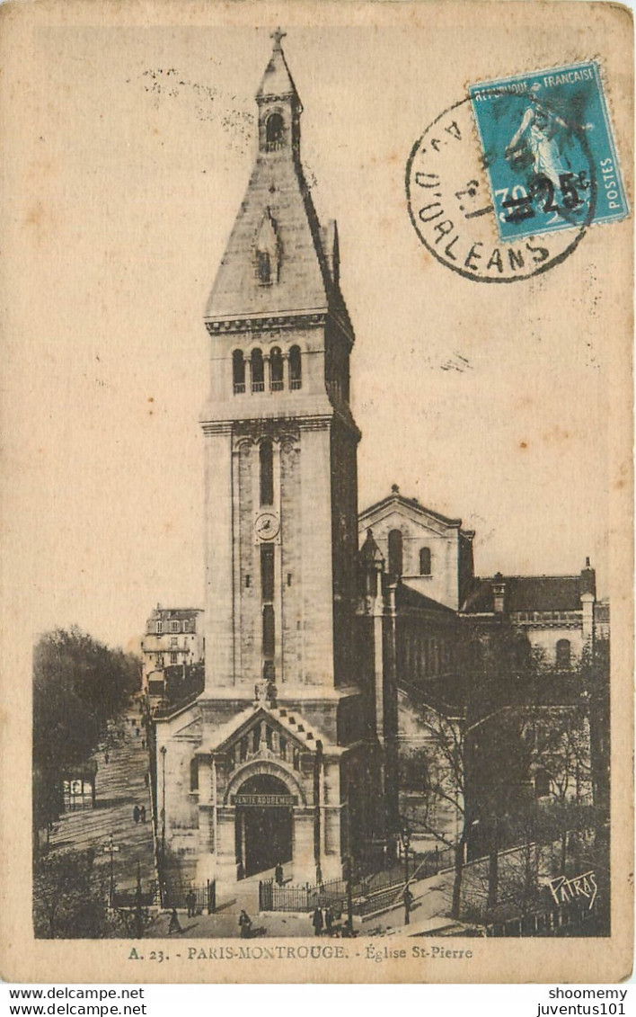 CPA Paris-Montrouge-Eglise Saint Pierre-Timbre   L1330 - Eglises