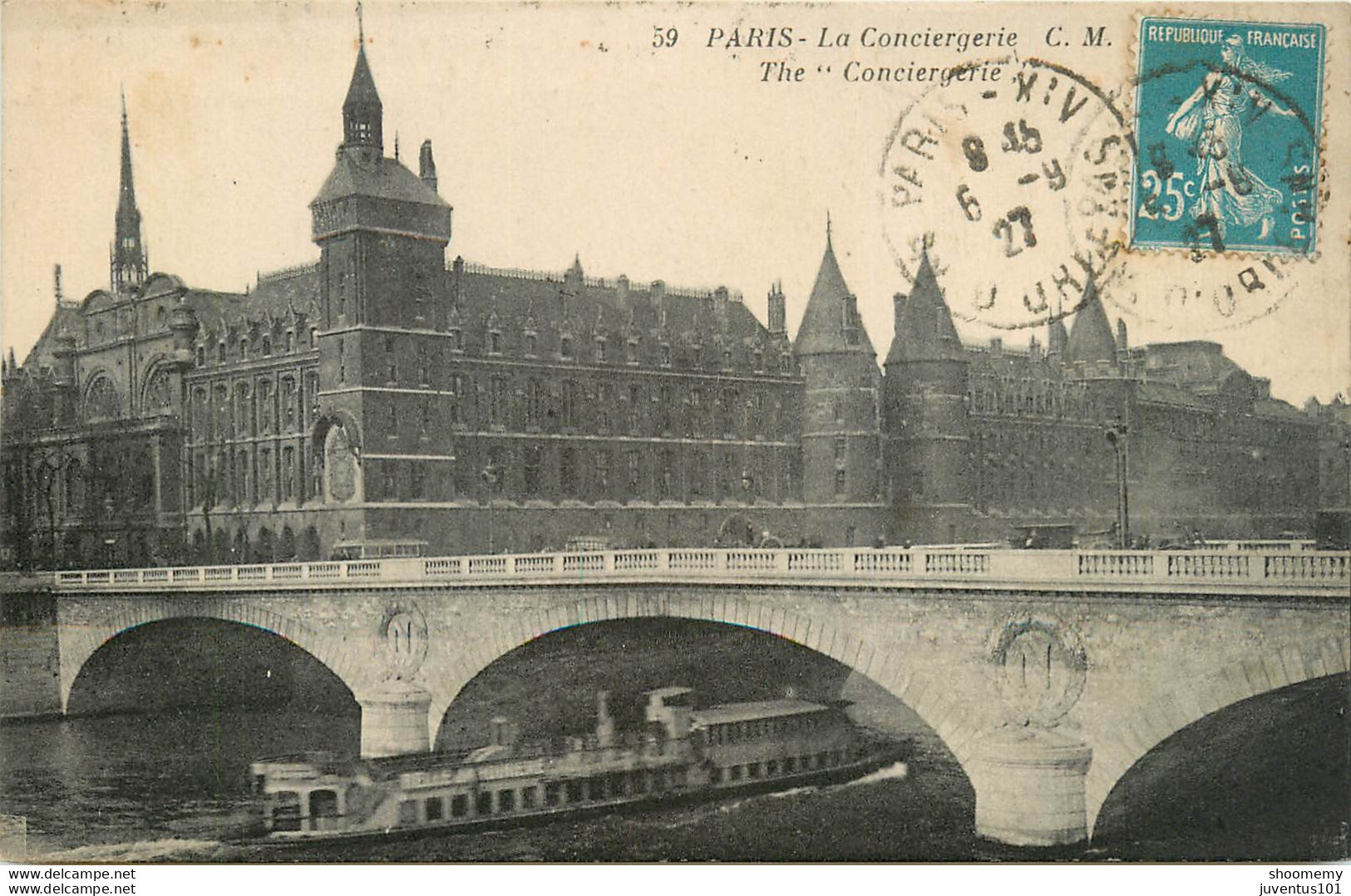 CPA Paris-La Conciergerie-Timbre   L1330 - Autres Monuments, édifices
