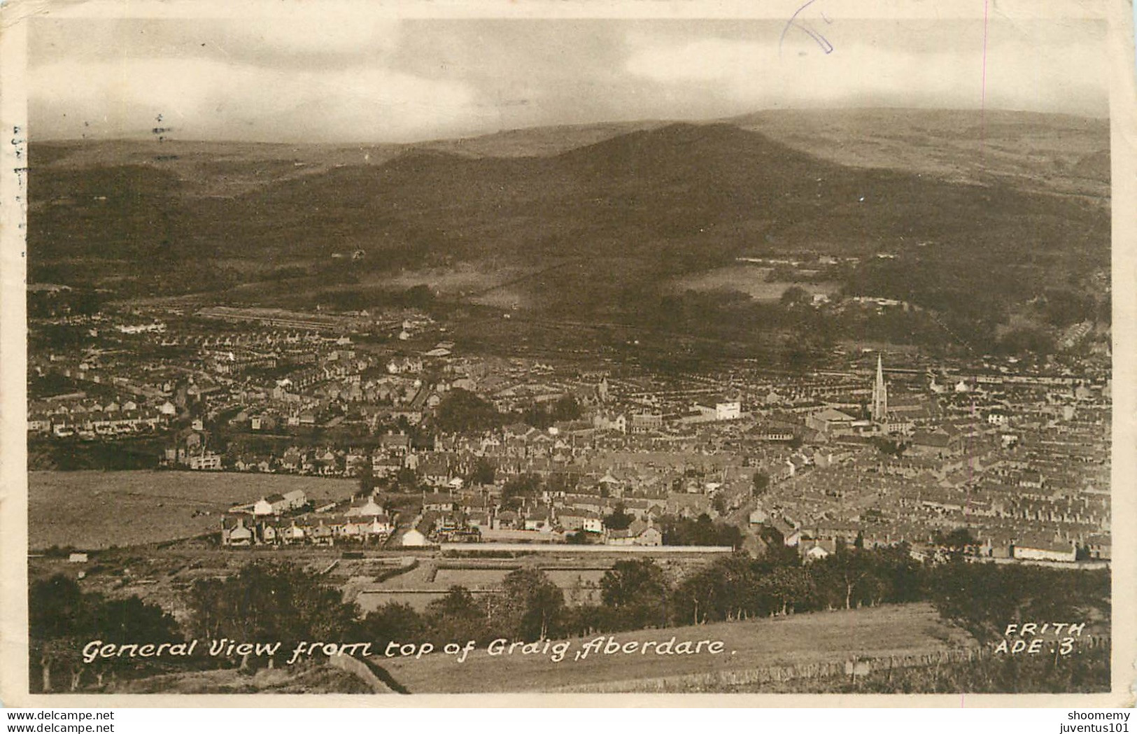 CPA General View From Top Go Graig,Aberdare-Timbre      L1567 - Glamorgan