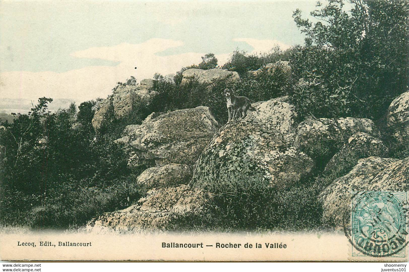 CPA Ballancourt-Rocher De La Vallée-Timbre-RARE      L1768 - Ballancourt Sur Essonne