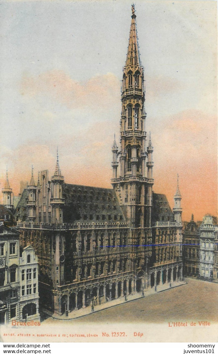 CPA Bruxelles-L'hôtel De Ville       L1119 - Monuments, édifices