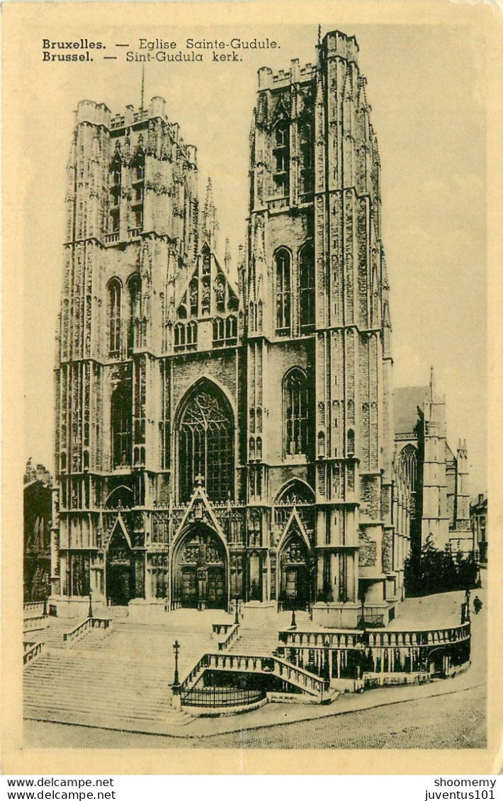 CPA Bruxelles-Eglise Sainte Gudule-Timbre        L1119 - Monuments, édifices