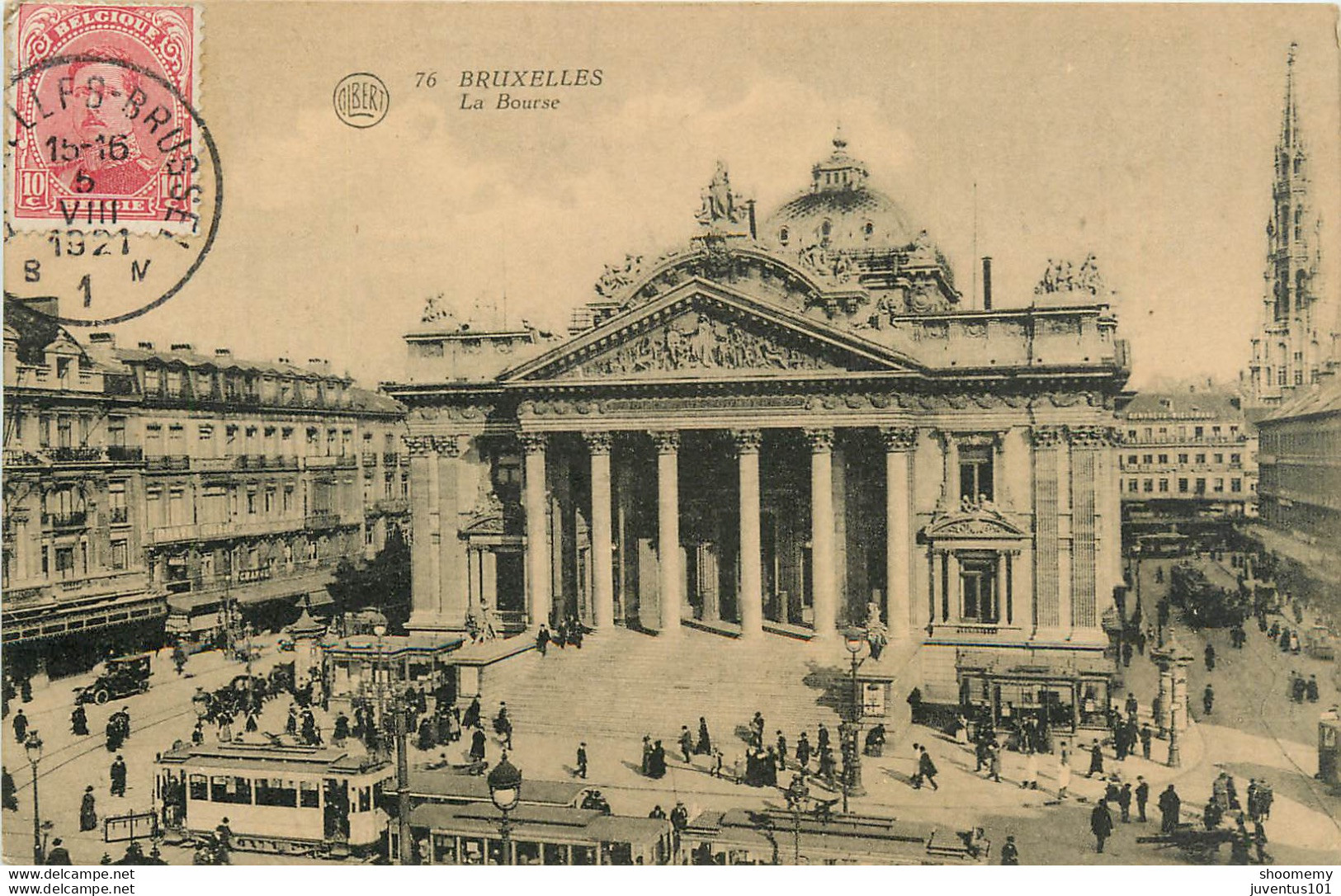 CPA Bruxelles-La Bourse-Timbre       L1119 - Monumenten, Gebouwen