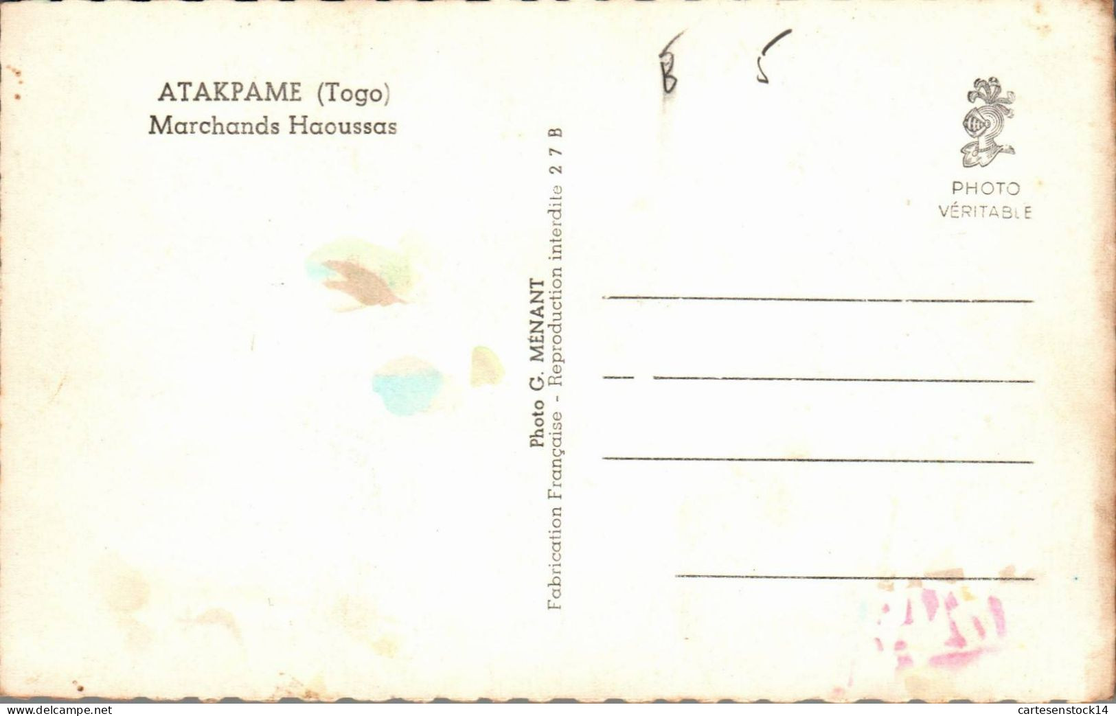 N°2001 W -cpsm Atakpame -marchands Haoussas- - Togo