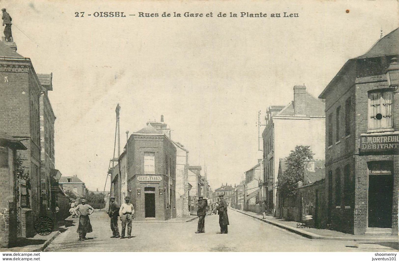 CPA Oissel-Rues De La Gare Et De La Plante Au Leu    L1473 - Autres & Non Classés