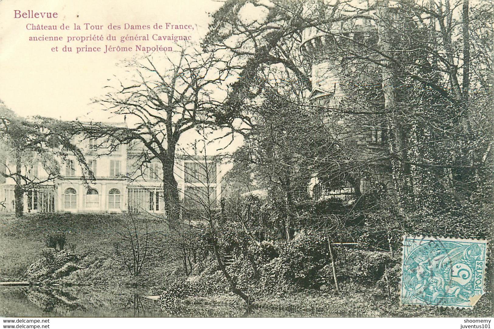 CPA Bellevue-Château De La Tour Des Dames De France-Timbre     L1993 - Other & Unclassified