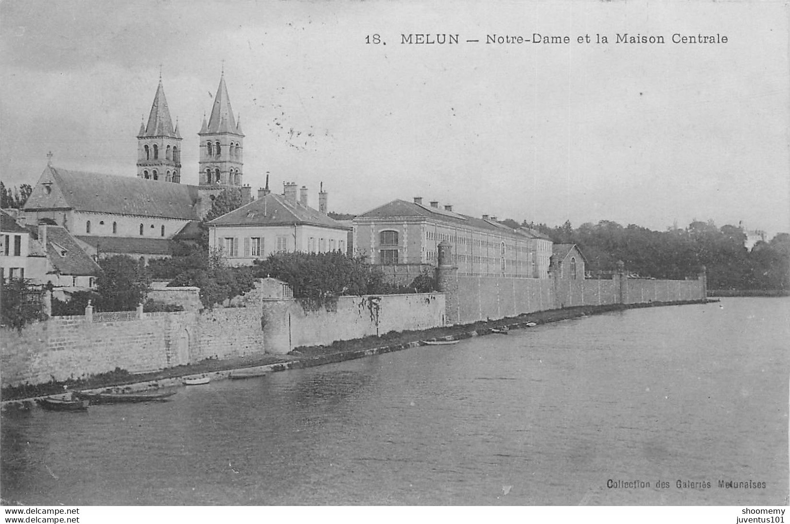 CPA Melun-Notre Dame Et La Maison Centrale-Timbre      L1398 - Melun