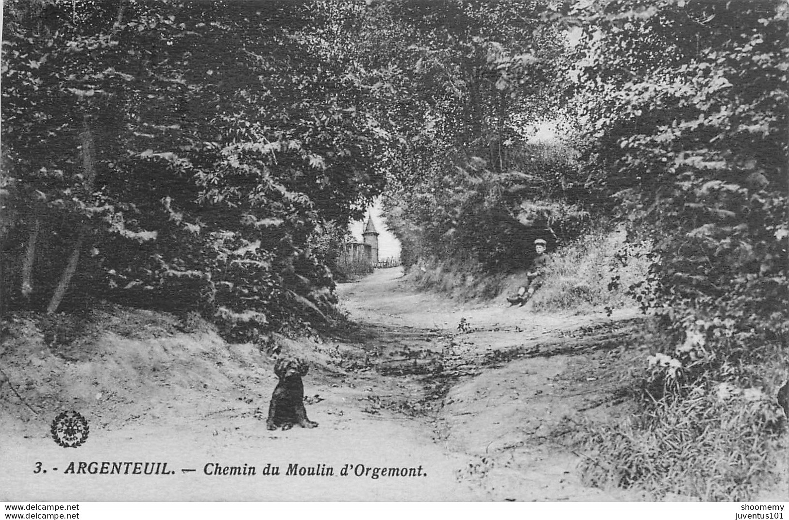 CPA Argenteuil-Chemin Du Moulin D'Orgemont-Timbre      L1403 - Argenteuil