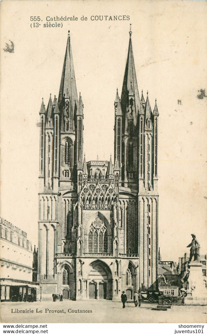 CPA Cathédrale De Coutances-Timbre     L1405 - Coutances