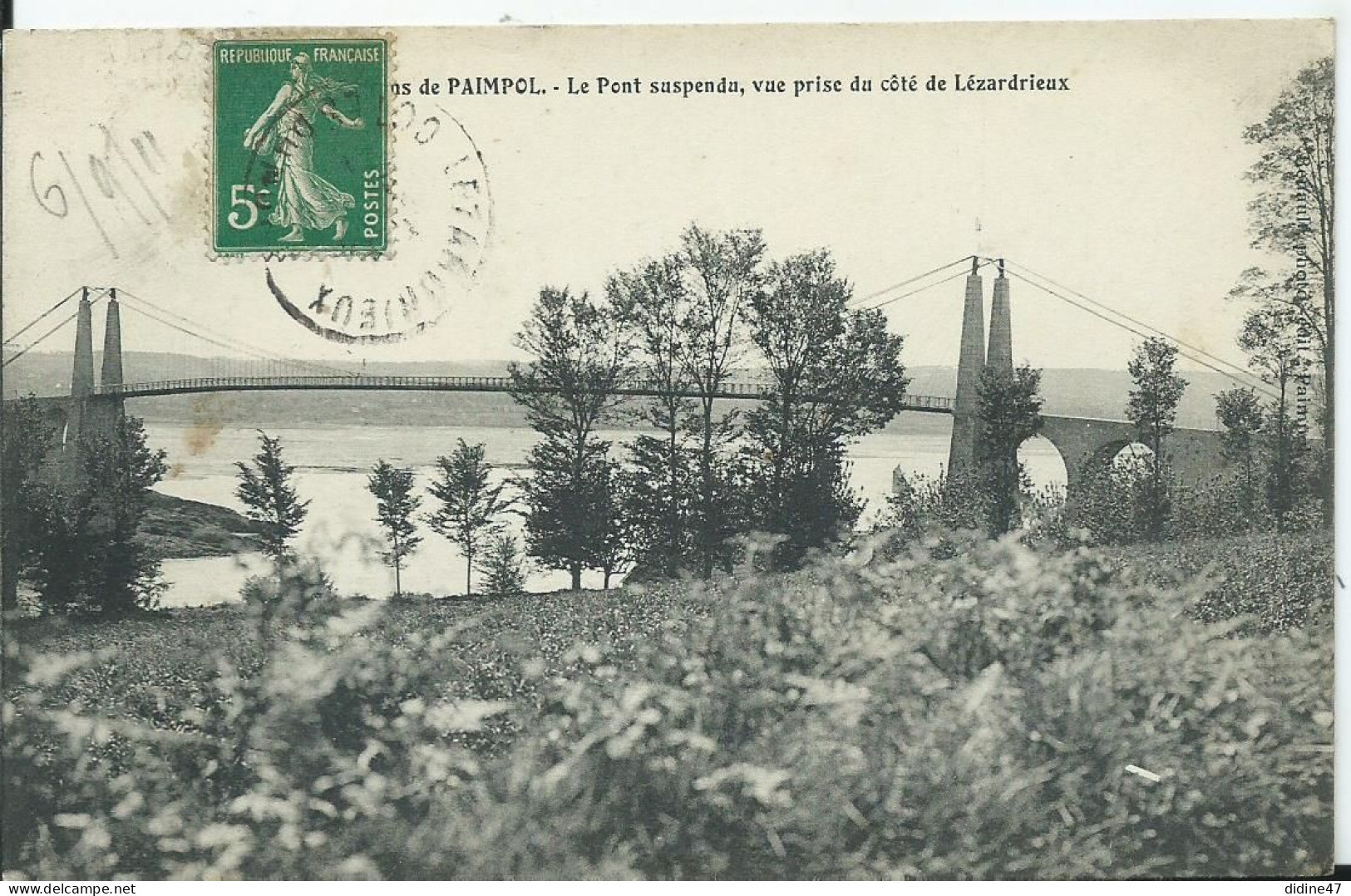 ENVIRONS DE PAIMPOL - Le Pont Suspendu - Paimpol